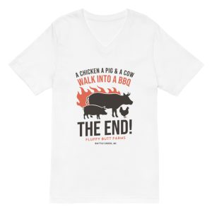 Unisex Short Sleeve V-Neck T-Shirt