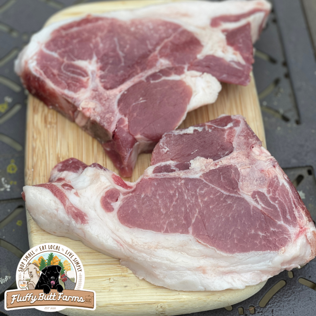 Heritage Pork Chops from Fluffy Butt Farms