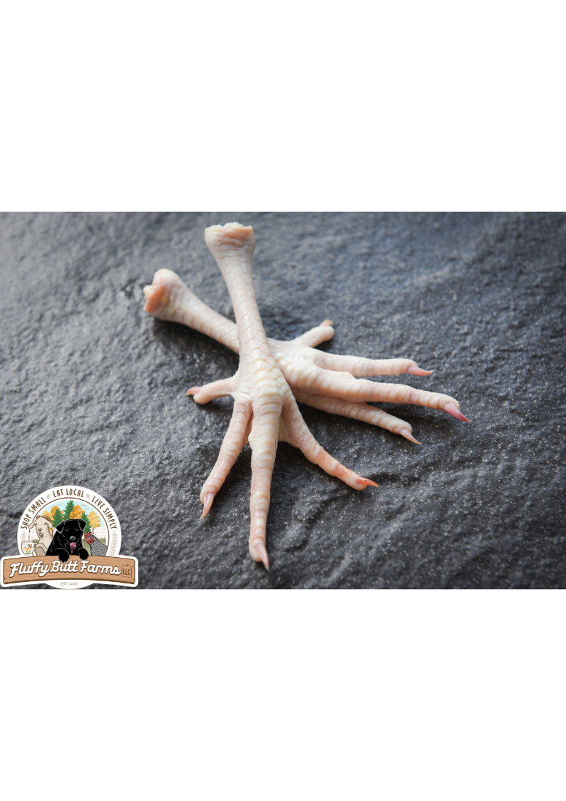 Pasture-raised chicken feet