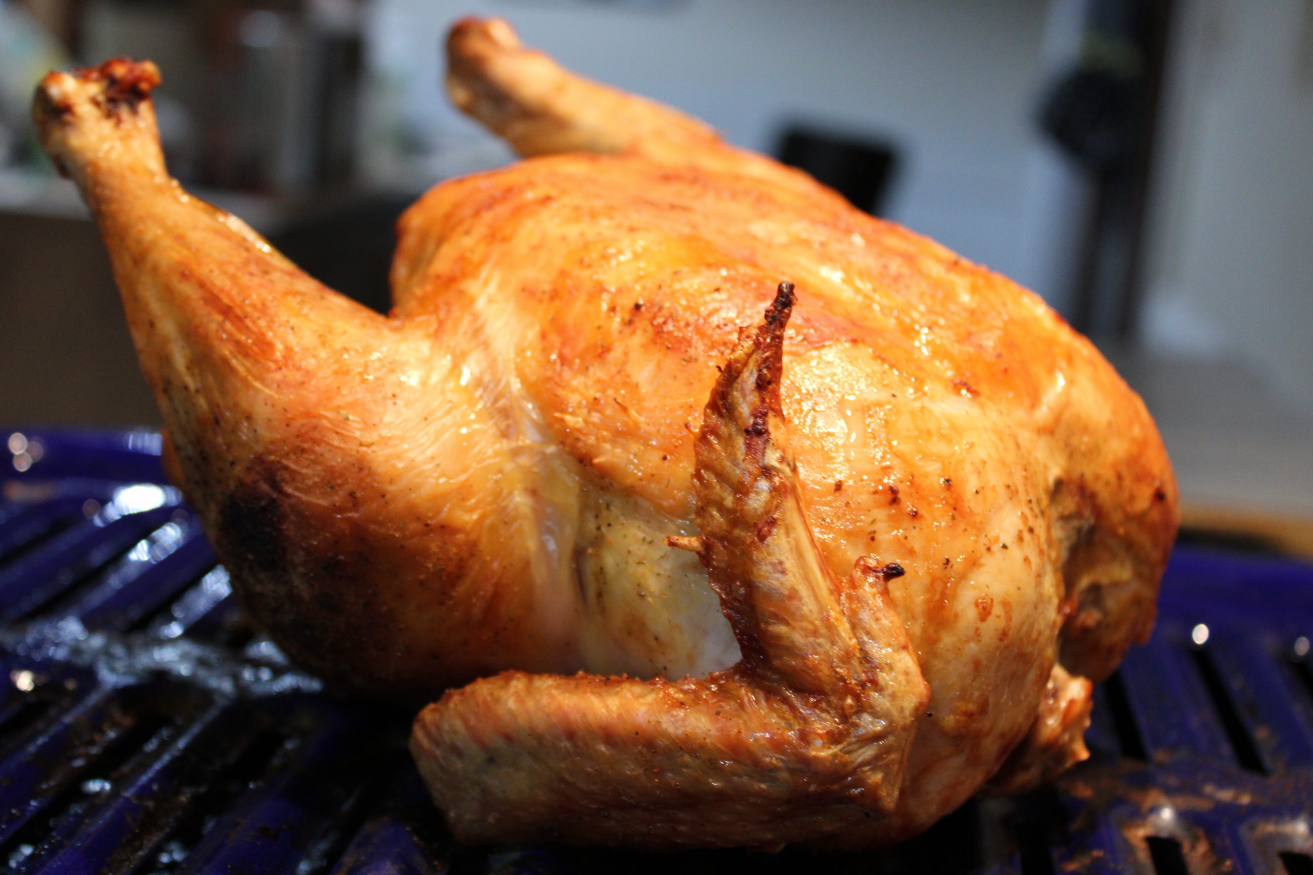 Pasture-raised whole Freedom Ranger chicken from Fluffy Butt Farms